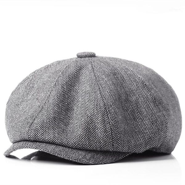 men vintage herringbone gatsby tweed beret hats winter octagonal caps newsboy beret hat for men spring autumn peaky cap1, Blue;gray
men vintage herringbone gatsby tweed beret hats winter octagonal caps newsboy beret hat for men spring autumn peaky cap1, Blue;gray