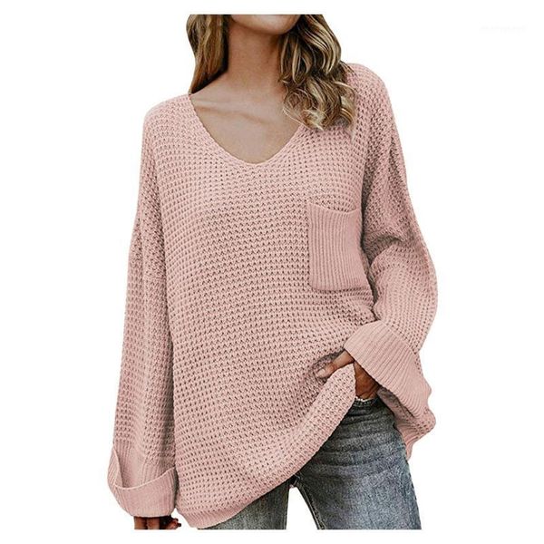women's sweaters 2021 latest women's pure color casual loose sweater long sleeve v-neck pullover plus size chandail1, White;black
women's sweaters 2021 latest women's pure color casual loose sweater long sleeve v-neck pullover plus size chandail1, White;black