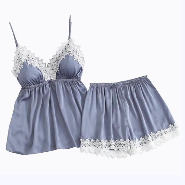 ladies' pajamas with padded satin silk lace v-neck lacy trim strap home clothes with shorts summer home wear women underwear set1, Black;red
ladies' pajamas with padded satin silk lace v-neck lacy trim strap home clothes with shorts summer home wear women underwear set1, Black;red