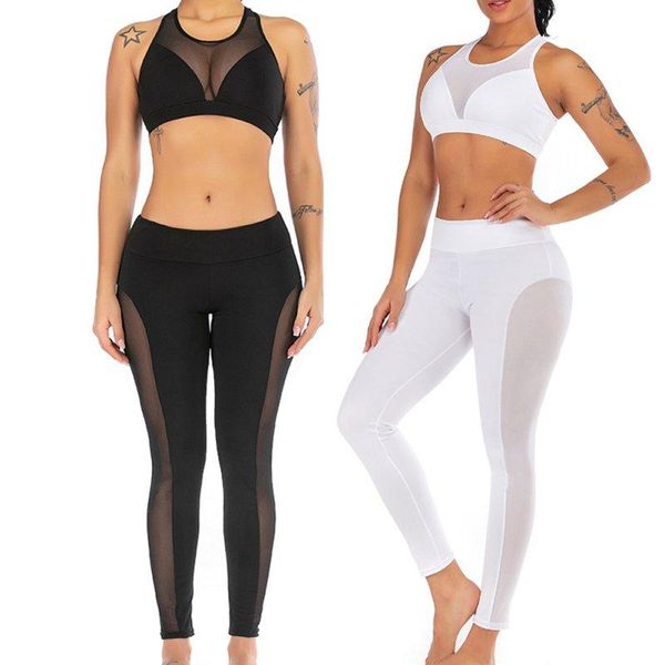 yoga outfits perspective stitching kleding strak fitness sportpak sports vest without rims bra + trousers set mesh, White;red
yoga outfits perspective stitching kleding strak fitness sportpak sports vest without rims bra + trousers set mesh, White;red