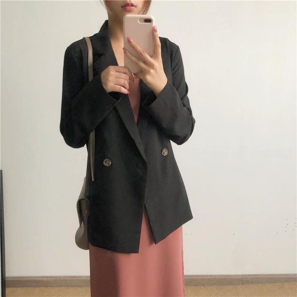 women blazers 2020 spring autumn new solid color short simple leisure thin coat one-button long sleeve suit blazer femme os2811, White;black
women blazers 2020 spring autumn new solid color short simple leisure thin coat one-button long sleeve suit blazer femme os2811, White;black