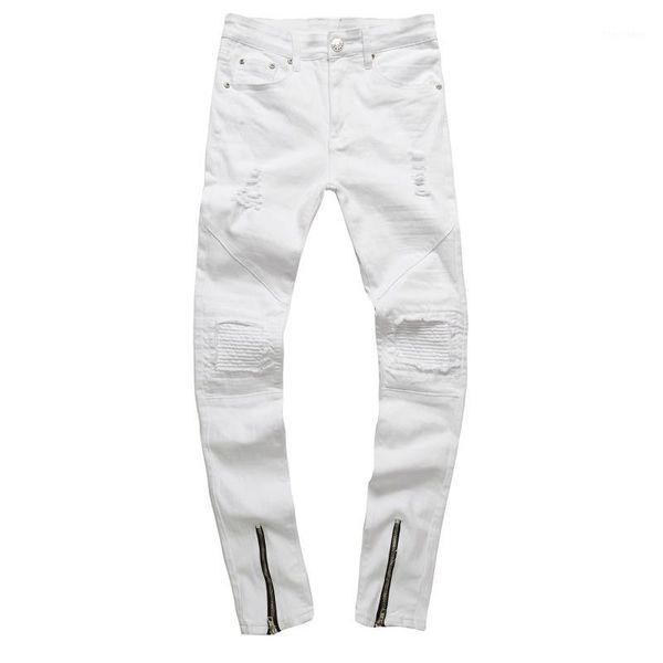 men's jeans canis men stretch destroyed ripped design hombre fashion zipper skinny for trousers white1, Blue
men's jeans canis men stretch destroyed ripped design hombre fashion zipper skinny for trousers white1, Blue