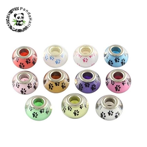 100pcs mixed black white large hole dog paw pattern acrylic european beads with brass double cores rondelle 14x9mm f80 200930
100pcs mixed black white large hole dog paw pattern acrylic european beads with brass double cores rondelle 14x9mm f80 200930
