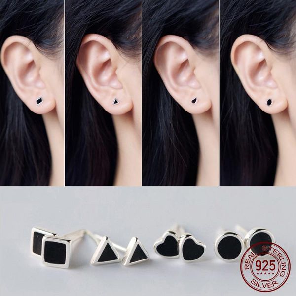 la monada black geometry heart sterling silver stud earrings women fine in 925 silver jewelry woman earrings stud 925, Golden;silver
la monada black geometry heart sterling silver stud earrings women fine in 925 silver jewelry woman earrings stud 925, Golden;silver