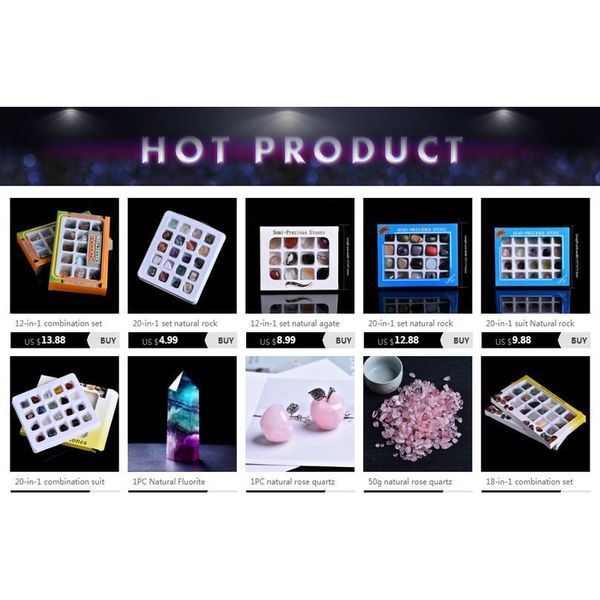 20-in-1 combination set natural rock crystal mineral jewelry home decoration study room decoration diy gift de jllcud, Black
20-in-1 combination set natural rock crystal mineral jewelry home decoration study room decoration diy gift de jllcud, Black