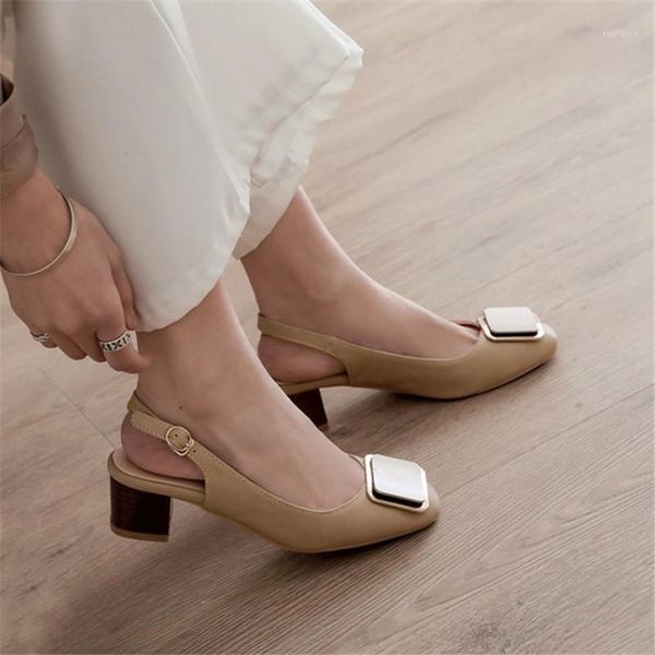 pxelena 2020 spring new women slingbacks shoes chunky block med heels pumps metal decor office lady dress daily footwear 34-451, Black
pxelena 2020 spring new women slingbacks shoes chunky block med heels pumps metal decor office lady dress daily footwear 34-451, Black