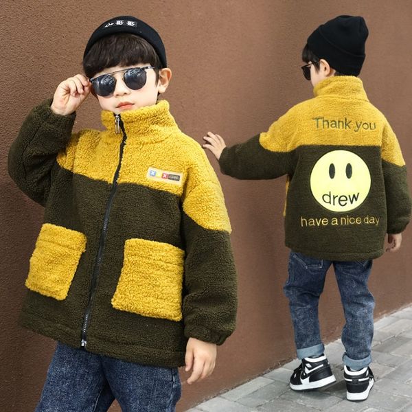 Children's wool sweater boy jacket autumn and winter 2020 new lamb wool boy cotton-padded jacket plus velvet padded jacket, Blue;gray
Children's wool sweater boy jacket autumn and winter 2020 new lamb wool boy cotton-padded jacket plus velvet padded jacket, Blue;gray