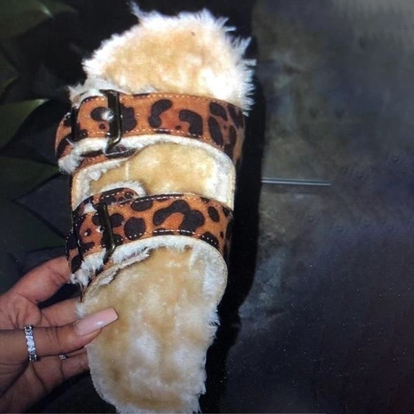 women plush slippers ladies leopard furry autumn women's flat buckle strap woman casual comfortable female shoes new y200424, Black
women plush slippers ladies leopard furry autumn women's flat buckle strap woman casual comfortable female shoes new y200424, Black