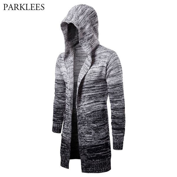 men's hipster gradient color hooded cardigan sweater spring autumn casual slim fit knitted cardigans sweaters with pockets 201022, White;black
men's hipster gradient color hooded cardigan sweater spring autumn casual slim fit knitted cardigans sweaters with pockets 201022, White;black