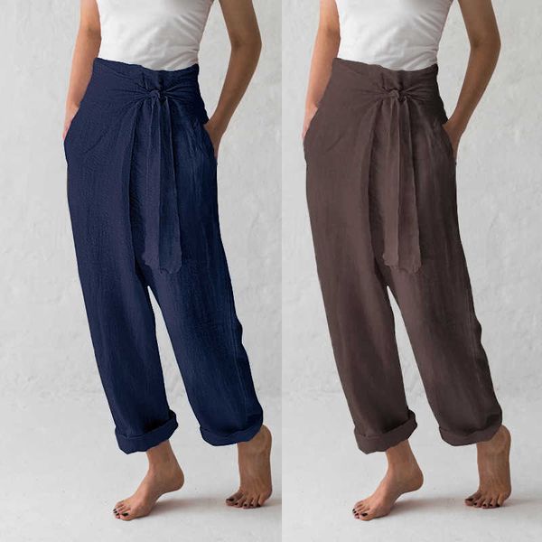 plus size celmia women vintage wide leg pants 2021 summer ladies high waist trousers bandage casual pantalon palazzo femme 5xl y19070101, Black;white
plus size celmia women vintage wide leg pants 2021 summer ladies high waist trousers bandage casual pantalon palazzo femme 5xl y19070101, Black;white