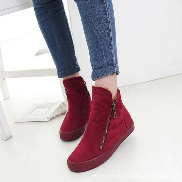 winter snow boots женщины зимняя обувь zip теплый плюшевые для холодной зимней моды женщин сапоги сладкие дамы бренда голеностопного botas 2, Black
winter snow boots женщины зимняя обувь zip теплый плюшевые для холодной зимней моды женщин сапоги сладкие дамы бренда голеностопного botas 2, Black