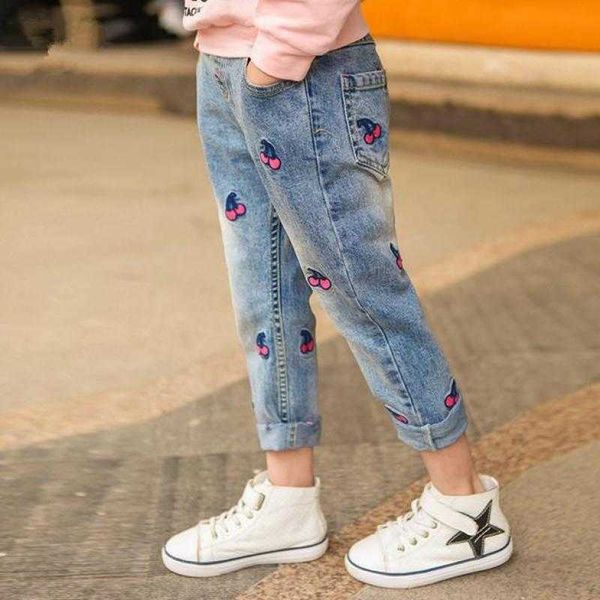 elling girls autumn winter cherry printed denim pants kids jeans trousers for teenagers ripped 3-12years, Black
elling girls autumn winter cherry printed denim pants kids jeans trousers for teenagers ripped 3-12years, Black