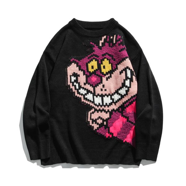 2021 autumn and winter new sleeve long turtleneck jumper high-collar couples cartoon male sweater 3b29, White;black
2021 autumn and winter new sleeve long turtleneck jumper high-collar couples cartoon male sweater 3b29, White;black
