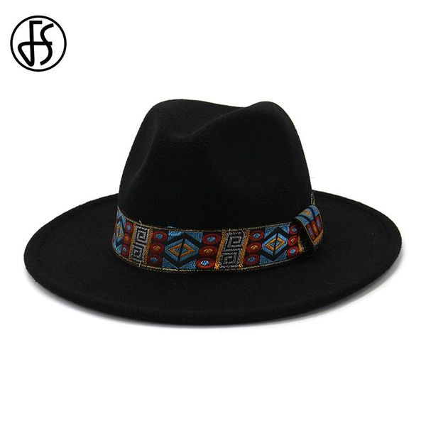 fs wide brim fedora hat for women black pink green wool felt hats for men autumn winter panama gamble yellow jazz cap, Blue;gray
fs wide brim fedora hat for women black pink green wool felt hats for men autumn winter panama gamble yellow jazz cap, Blue;gray