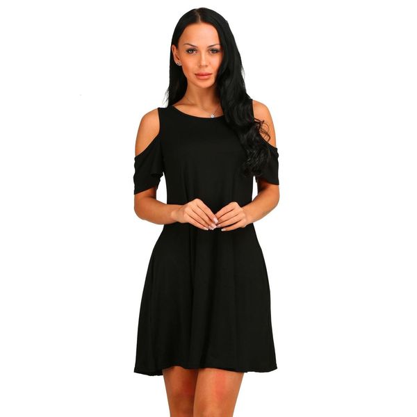 women summer short sleeve off shoulder v neck dress 2021 o neck knee length dress thin spring female vestidos de fiesta with, Black;gray
women summer short sleeve off shoulder v neck dress 2021 o neck knee length dress thin spring female vestidos de fiesta with, Black;gray