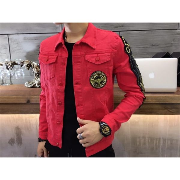 2021 the new hip hop jeans men's spring fall new turn-down-down style collar denim man's jacket cute cowboy clothes 41zx, Black;brown
2021 the new hip hop jeans men's spring fall new turn-down-down style collar denim man's jacket cute cowboy clothes 41zx, Black;brown