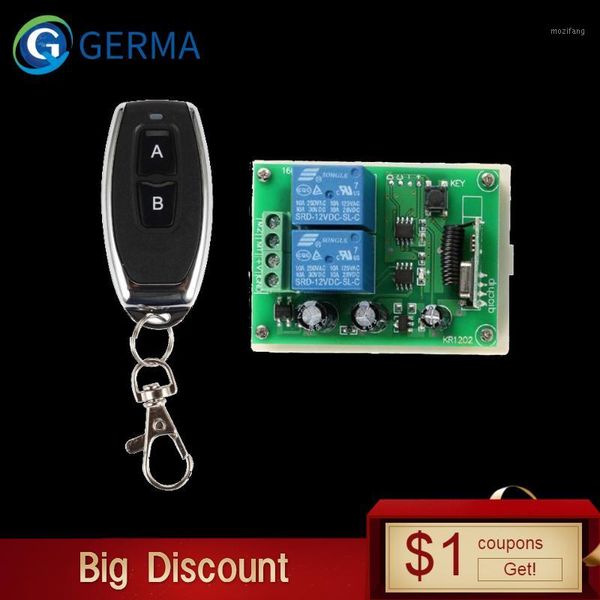 germa 433mhz universal wireless remote control switch ac 250v 110v 220v 2ch relay receiver module + rf 433 mhz remote controls1
germa 433mhz universal wireless remote control switch ac 250v 110v 220v 2ch relay receiver module + rf 433 mhz remote controls1