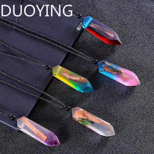 new fashion colored resin wood necklace handmade adjustable natural wood resin pendant necklace creative sweater chain jewelry, Silver
new fashion colored resin wood necklace handmade adjustable natural wood resin pendant necklace creative sweater chain jewelry, Silver
