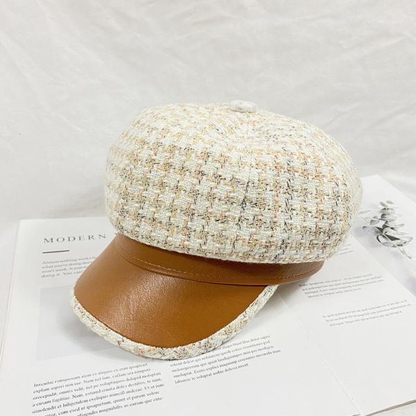 plaid beret women autumn and winter new style octagonal hat british pumpkin hat fashion1, Blue;gray
plaid beret women autumn and winter new style octagonal hat british pumpkin hat fashion1, Blue;gray