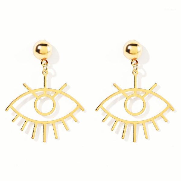 dangle & chandelier wybu fashion charm eye pendant dangling drop earring for women gold plated metal eyelash ear jewelry girl gift1, Silver 
dangle & chandelier wybu fashion charm eye pendant dangling drop earring for women gold plated metal eyelash ear jewelry girl gift1, Silver