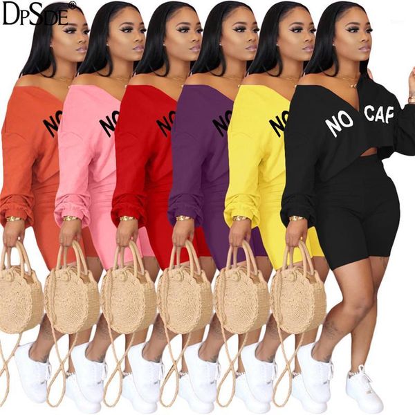 dpsde women 2020 new casual style sets long sleeve v neck zipper short elastic short pants letters two piece sets1, White
dpsde women 2020 new casual style sets long sleeve v neck zipper short elastic short pants letters two piece sets1, White