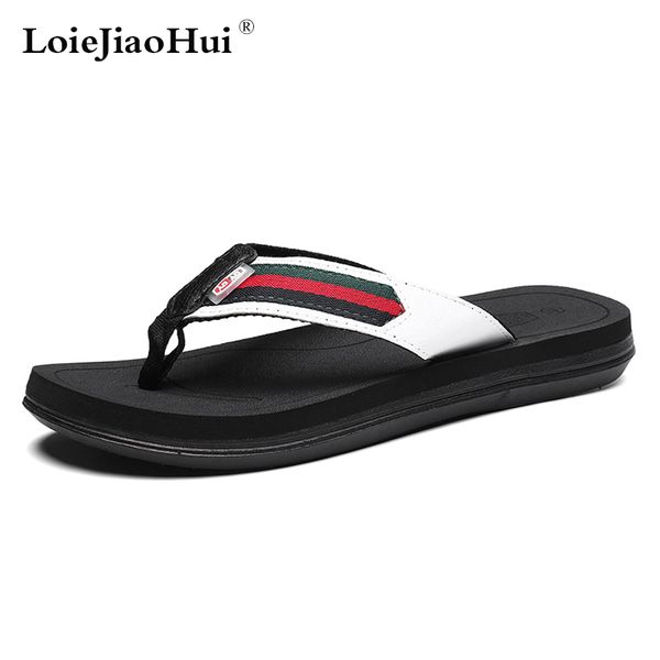 2019 new summer men leather slippers handmade flip flops comfortable breathable beach sandals classic casual flats shoes y200706, Black
2019 new summer men leather slippers handmade flip flops comfortable breathable beach sandals classic casual flats shoes y200706, Black