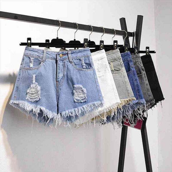 women summer shorts ripped jeans high waist regular black amp club denim short with hole plus size 3xl 4xl, White;black
women summer shorts ripped jeans high waist regular black amp club denim short with hole plus size 3xl 4xl, White;black
