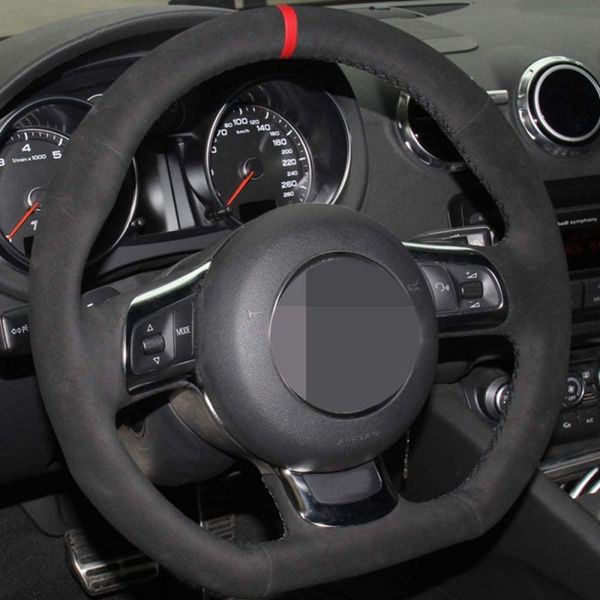 black leather diy hand stitched car steering wheel cover,for audi tt 2008 2013
black leather diy hand stitched car steering wheel cover,for audi tt 2008 2013