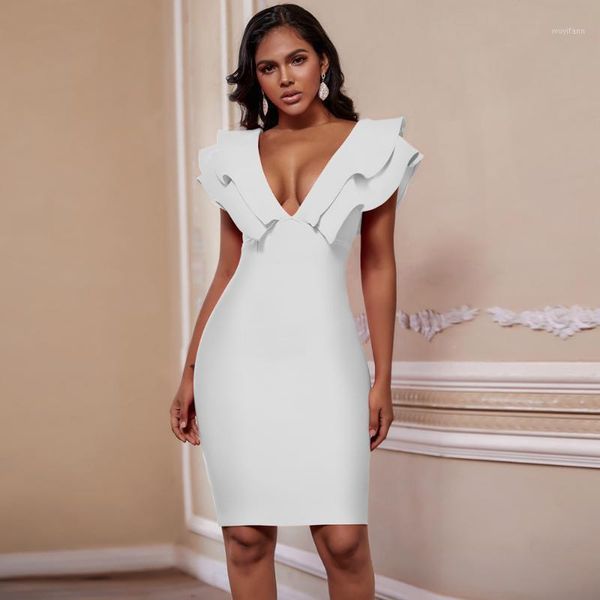 2020 new women ruffles elegant bandage dress orange deep v neck bandage dresses bodycon backless club party dress1, Black;gray
2020 new women ruffles elegant bandage dress orange deep v neck bandage dresses bodycon backless club party dress1, Black;gray