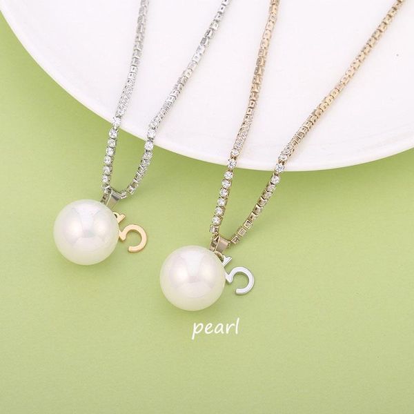 pendant necklaces sweet fashion pearl necklace copper clavicle chain crystal round 5 short girl exquisite accessories, Silver
pendant necklaces sweet fashion pearl necklace copper clavicle chain crystal round 5 short girl exquisite accessories, Silver