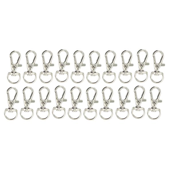 20 pieces lobster clasps swivel trigger clips snap hooks key ring charms findings keychain bag hooks diy, White
20 pieces lobster clasps swivel trigger clips snap hooks key ring charms findings keychain bag hooks diy, White