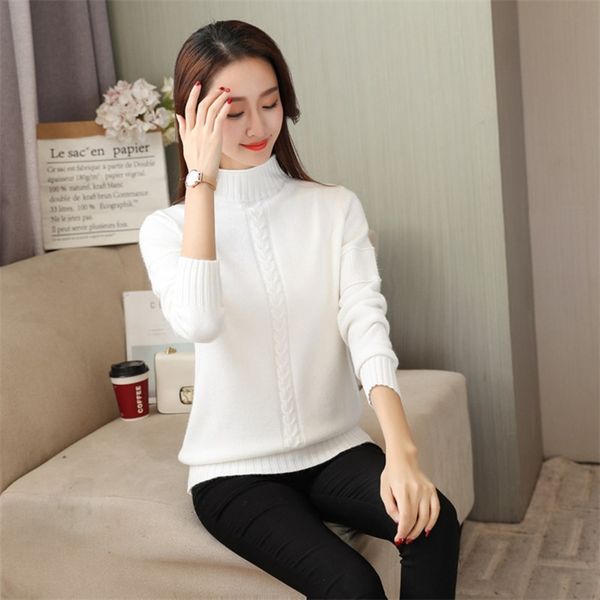 tjvyj autumn and winter korean women's semi-turtleneck loose slimming twist base sweatersweater sweater long sleeve warm knitted warm s, White;black
tjvyj autumn and winter korean women's semi-turtleneck loose slimming twist base sweatersweater sweater long sleeve warm knitted warm s, White;black