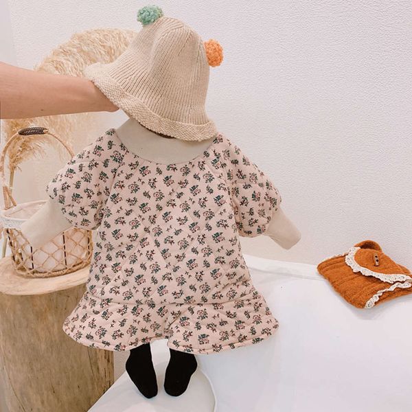 thickened girl's plush 2020 winter new floral children's princs drs dz76mbur, Red;yellow
thickened girl's plush 2020 winter new floral children's princs drs dz76mbur, Red;yellow