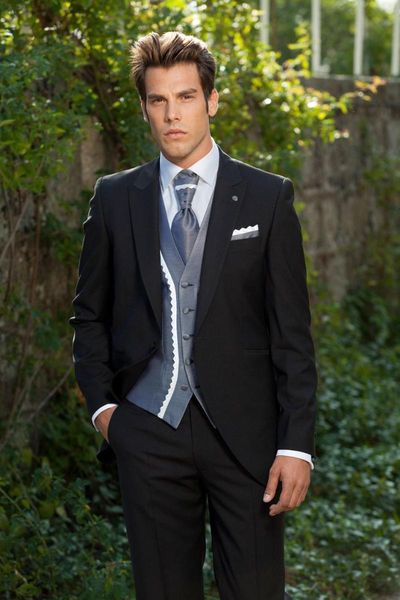 men's suits & blazers 2021 slim fit customized black wedding ceremony mens suit groom tuxedos bridegroom and groomsman jacket+pants+tie, White;black
men's suits & blazers 2021 slim fit customized black wedding ceremony mens suit groom tuxedos bridegroom and groomsman jacket+pants+tie, White;black