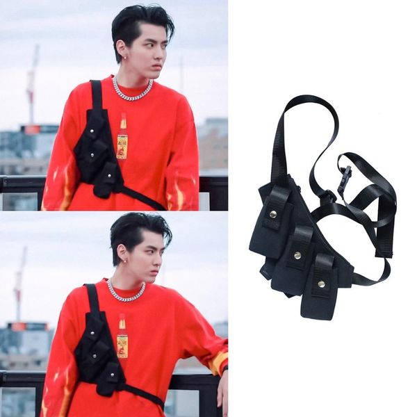 reflective chest bags for men women multi-function vest function tactical shoulder chest rig bag accessory streetwear c1026
reflective chest bags for men women multi-function vest function tactical shoulder chest rig bag accessory streetwear c1026