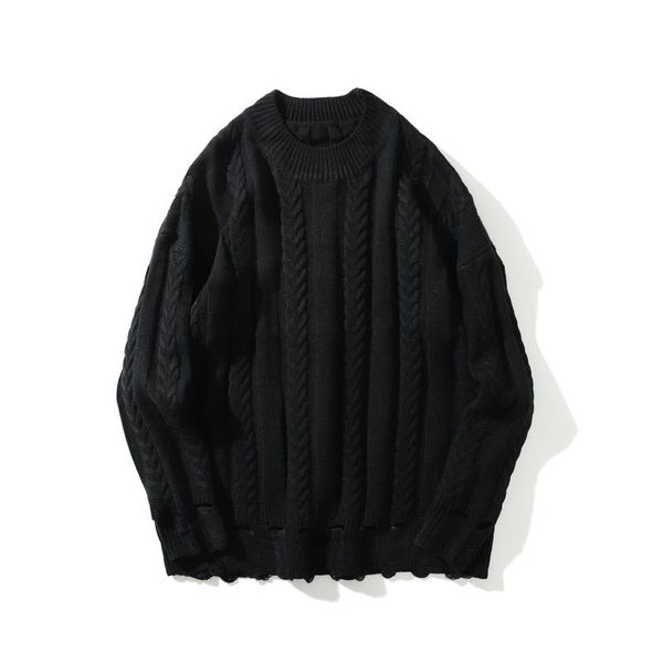 harajuku twist pattern hole men and women sweater oversize solid loose casaco masculino sweaters pull homme streetwear clothers, White;black
harajuku twist pattern hole men and women sweater oversize solid loose casaco masculino sweaters pull homme streetwear clothers, White;black