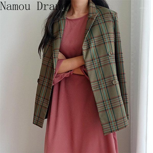 women's suits & blazers office lady jacket female outerwear 2021 chic geometric slim coats vintage plaid blazer women work wear1, White;black
women's suits & blazers office lady jacket female outerwear 2021 chic geometric slim coats vintage plaid blazer women work wear1, White;black