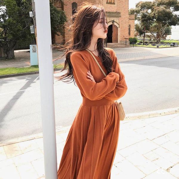 casual dresses a- line dress korean sweater spring and autumn 2021 woman knitted female long sleeve loose vintage office lady dre1, Black;gray
casual dresses a- line dress korean sweater spring and autumn 2021 woman knitted female long sleeve loose vintage office lady dre1, Black;gray