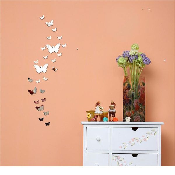 25pcs/set 3d mirrors silver butterfly wall stickers decal wall art removable room party wedding decor home decoration bbybxk
25pcs/set 3d mirrors silver butterfly wall stickers decal wall art removable room party wedding decor home decoration bbybxk