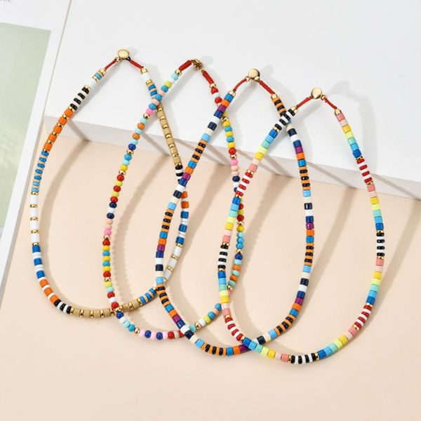 chokers luxury handmade boho bead choker colorful bohemian beaded collar necklace for women beach party jewelry gift, Golden;silver
chokers luxury handmade boho bead choker colorful bohemian beaded collar necklace for women beach party jewelry gift, Golden;silver