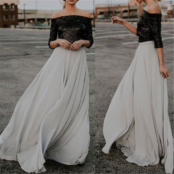 2019 high waist women chiffon skirt long women beach summer boho soid maxi skirt saia longa faldas ruffles hem long skirt, Black
2019 high waist women chiffon skirt long women beach summer boho soid maxi skirt saia longa faldas ruffles hem long skirt, Black