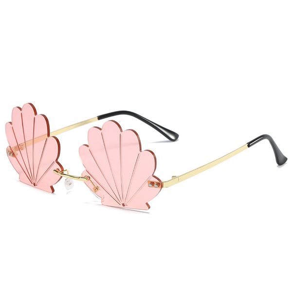 newfashion unique flower shape rimless women sunglasses brand designer retro shell grain clear ocean lens male sun glasses
newfashion unique flower shape rimless women sunglasses brand designer retro shell grain clear ocean lens male sun glasses
