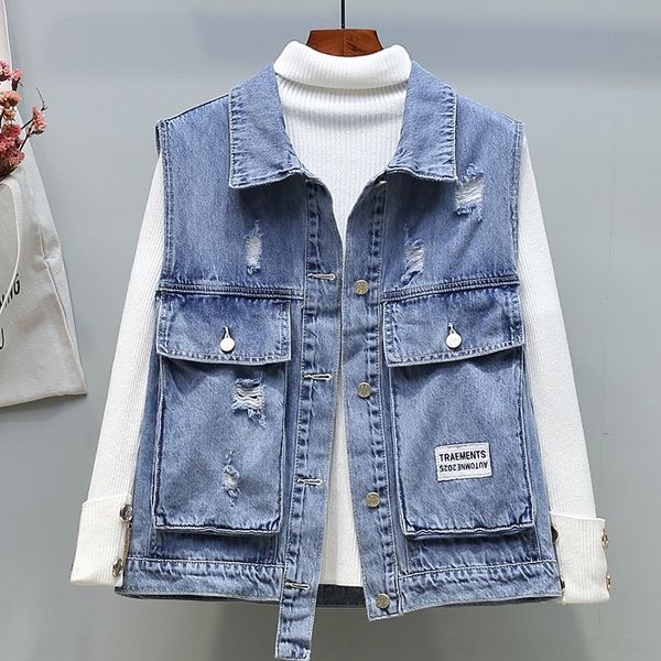 irfrq women's fall fall hole style korean loose shoulder sleeveless net denim infrared vest women's 2020 2020 style hole korean lo, White;black
irfrq women's fall fall hole style korean loose shoulder sleeveless net denim infrared vest women's 2020 2020 style hole korean lo, White;black