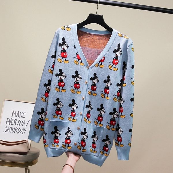 spring 2020 new color contrast cartoon sweatert-shirt sweatermouse jacquard long sleeve straight v-neck sweater spring 2020 new color contra, White;black
spring 2020 new color contrast cartoon sweatert-shirt sweatermouse jacquard long sleeve straight v-neck sweater spring 2020 new color contra, White;black