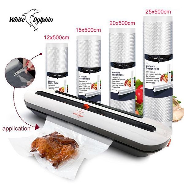 vacuum food sealing machine white dolphin packaging with 4 rolls saver bags 12 15 20 25 x 500cm kitchen sealer 220v 110v1
vacuum food sealing machine white dolphin packaging with 4 rolls saver bags 12 15 20 25 x 500cm kitchen sealer 220v 110v1