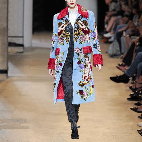 2020 new runway desgin angel hydrangea long trench coat women elegant belt overcoat floral print casual outerwear 1031, Tan;black
2020 new runway desgin angel hydrangea long trench coat women elegant belt overcoat floral print casual outerwear 1031, Tan;black