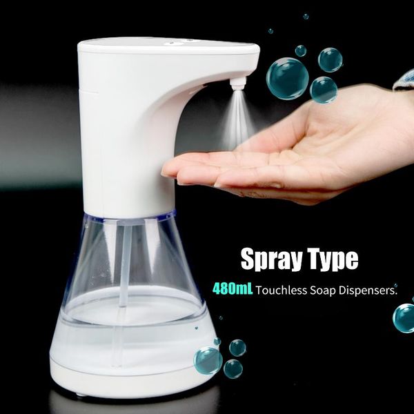 480ml automatic soap dispenser spray type touchless soap dispensers with ir sensor automatic alcohol dispenser
480ml automatic soap dispenser spray type touchless soap dispensers with ir sensor automatic alcohol dispenser