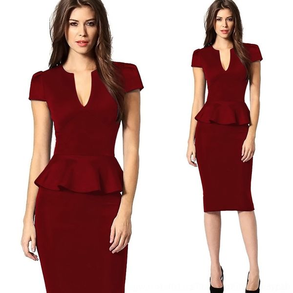 hvm18 peplum solid color for ypqvt v-neck dresspencil skirt dress ruffled sleeve dress short women pencil, Black;gray
hvm18 peplum solid color for ypqvt v-neck dresspencil skirt dress ruffled sleeve dress short women pencil, Black;gray