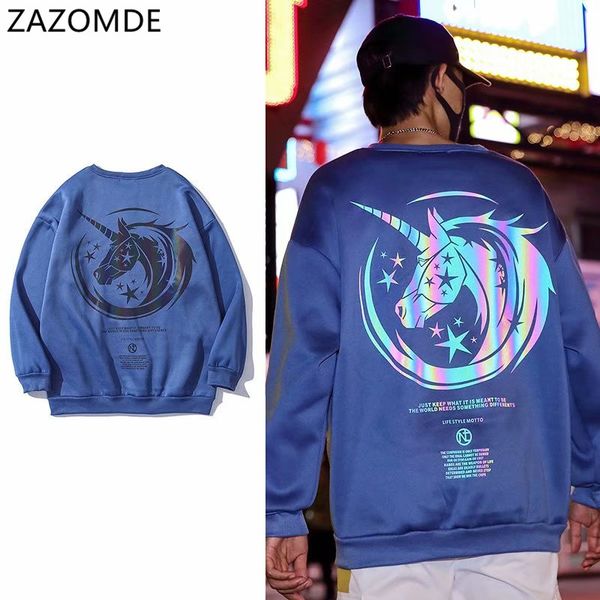 zazomde men fall fashion hooded sweatshirt luminous unicorn print large size loose casual couple streetwear men pullover c0127, Black
zazomde men fall fashion hooded sweatshirt luminous unicorn print large size loose casual couple streetwear men pullover c0127, Black