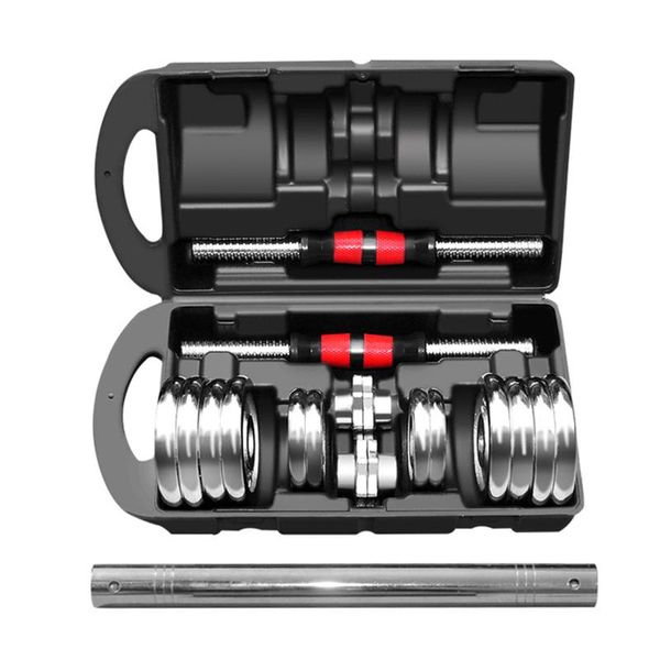 2in1 adjustable gym dumbbell weights collapsible dumbbell barbell set with connecting tube home fitness equipment
2in1 adjustable gym dumbbell weights collapsible dumbbell barbell set with connecting tube home fitness equipment